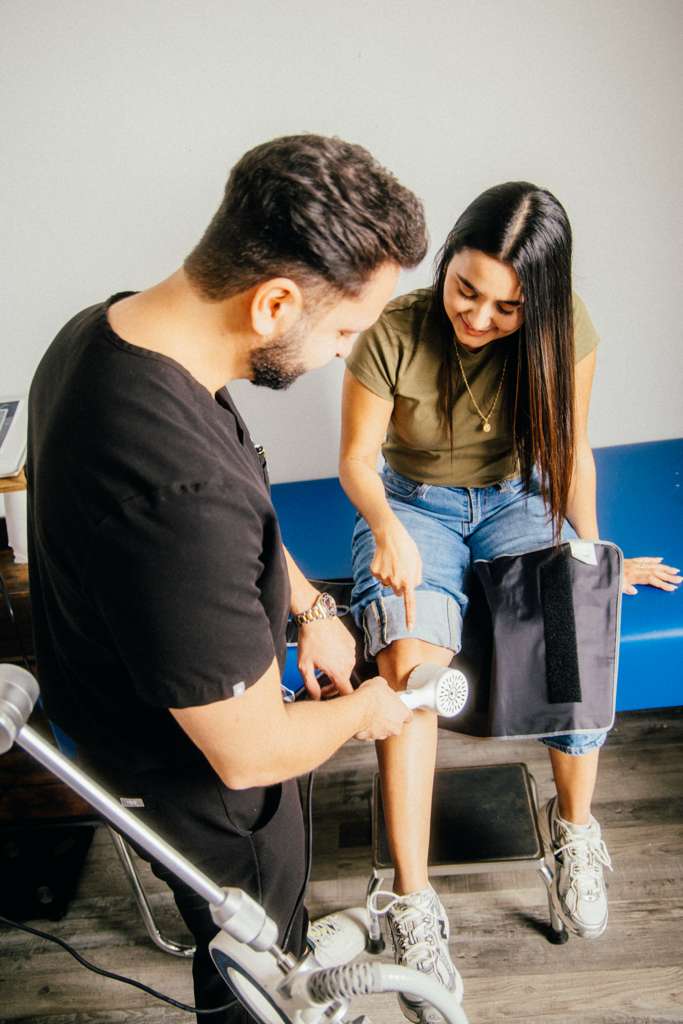 Chiropractic team collaborating on patient care