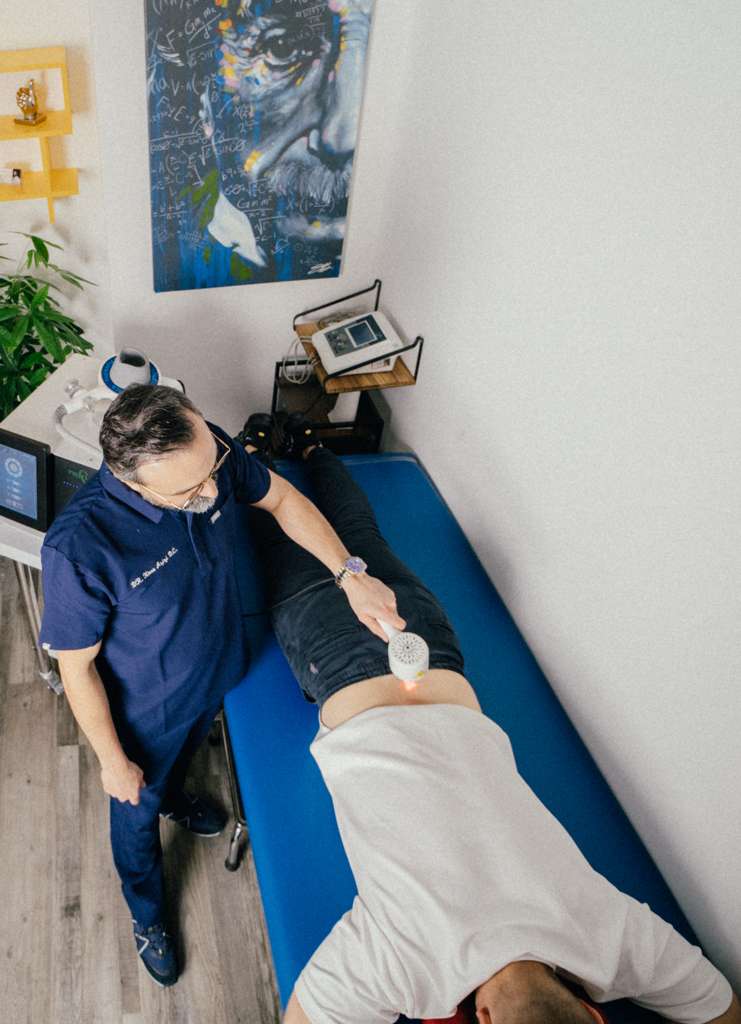 Leg mobility rehabilitation therapy for sports injuries