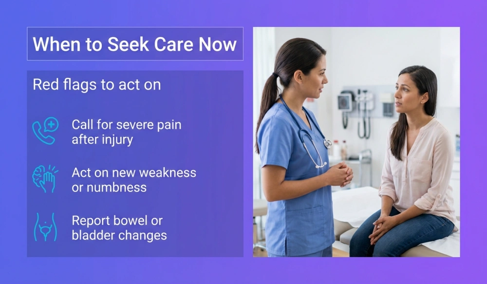 When to Seek Care Now - Red flags to act on