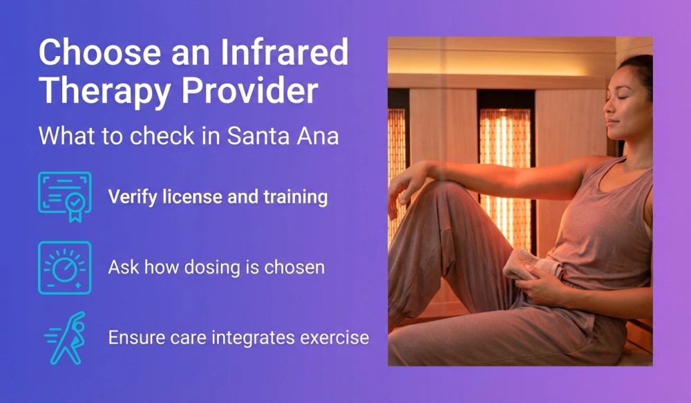 Choose an Infrared Therapy Provider - What to check in Santa Ana