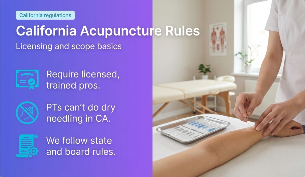 Infographic: California Acupuncture Rules - Licensing and scope basics