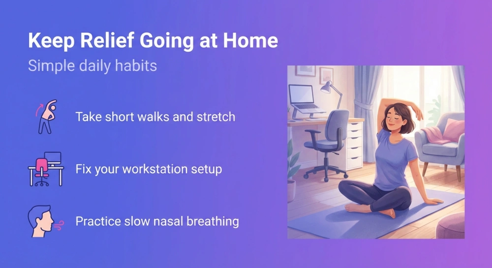 Keep Relief Going at Home - Simple daily habits