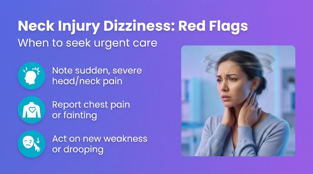 Neck Injury Dizziness: Red Flags - When to seek urgent care