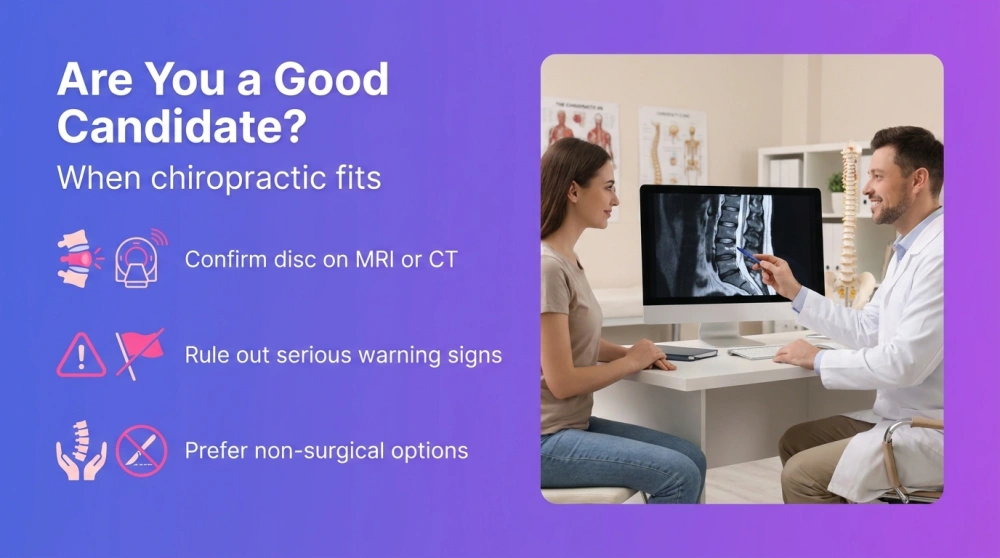 Are You a Good Candidate? infographic - When chiropractic fits