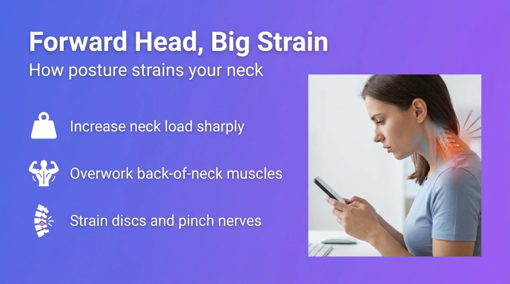 Forward Head, Big Strain — How posture strains your neck